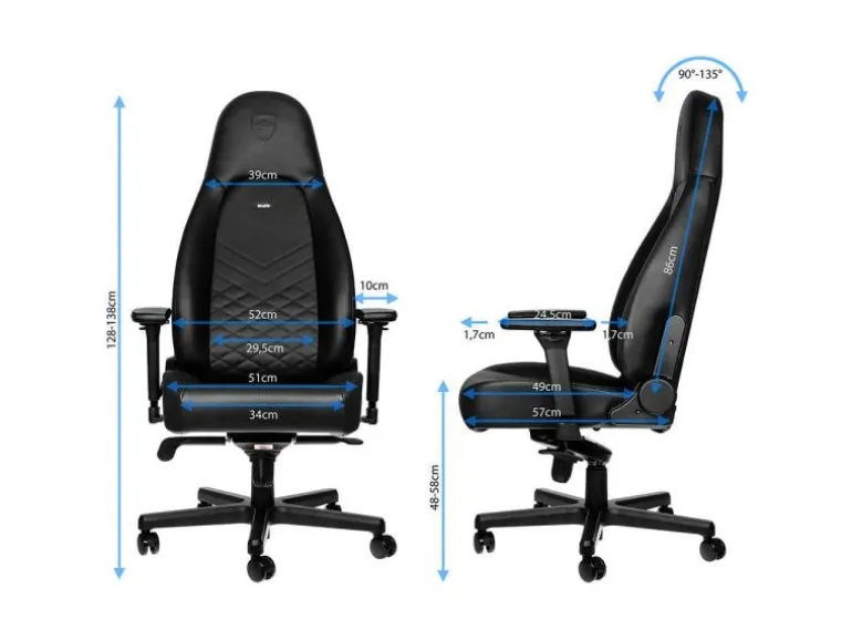 noblechairs Gaming-Stuhl ICON Schwarz