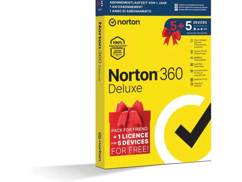 Norton Norton 360 Deluxe Box, 5+5 Device, 1 Jahr