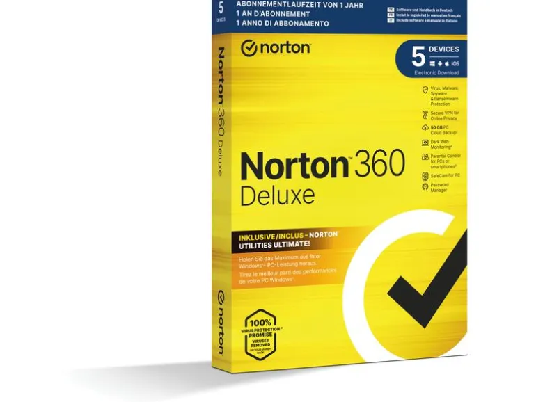 Norton Norton 360 Deluxe inkl. Utilities Ultimate Box, 5 Dev., 1yr