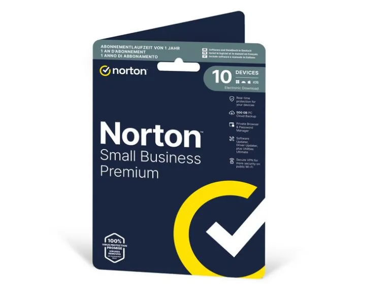 Norton Small Business Premium 2.0 ESD, 10 Dev., 1yr, 500GB Cloud
