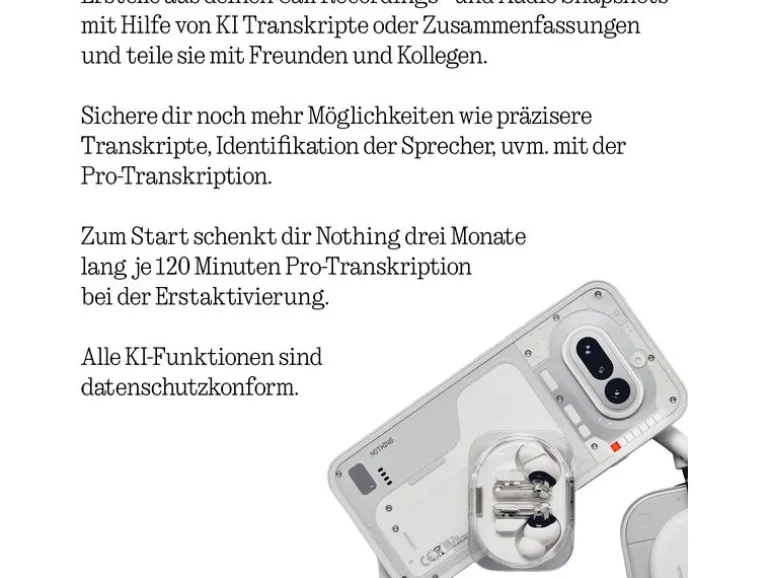 Nothing Ear True Wireless In-Ear-Kopfhörer Ear (3a) Schwarz