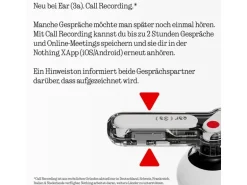Nothing Ear True Wireless In-Ear-Kopfhörer Ear (3a) Schwarz