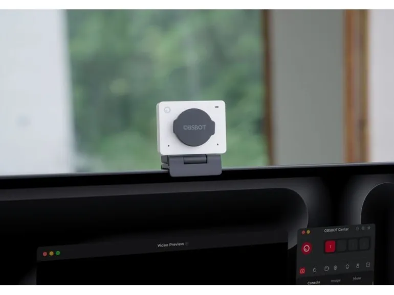 Obsbot USB Kamera Meet 2 AI Powered, 4K 30 fps, Cloud White
