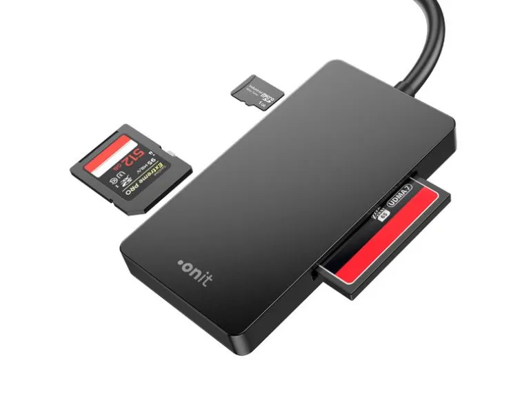 onit Card Reader Extern USB-C 3-in-1