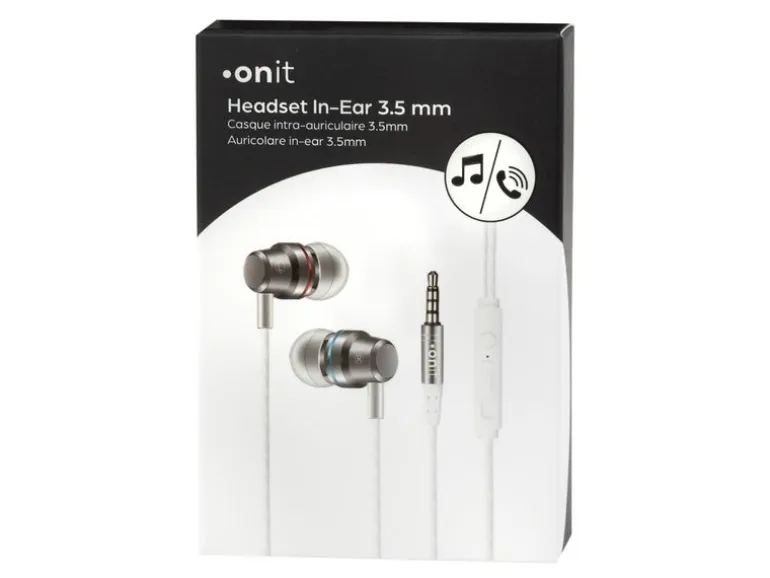onit In-Ear-Kopfhörer 3,5 mm Klinke (Klinkenstecker) Weiss