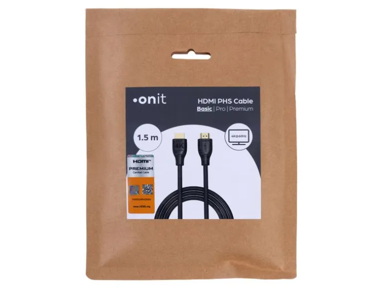 onit Kabel Basic HDMI - HDMI, 4K/60Hz, 1.5 m