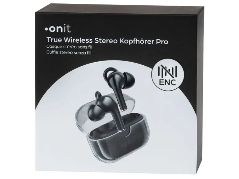 onit True Wireless In-Ear-Kopfhörer Pro Schwarz