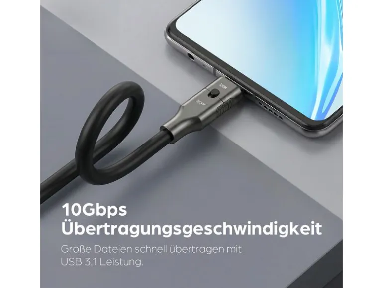 onit USB-Kabel mit Datenblocker-Schalter, USB-C - USB-C, 1.5 m