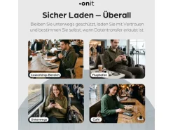 onit USB-Kabel mit Datenblocker-Schalter, USB-C - USB-C, 1.5 m