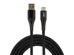 onit USB 2.0-Kabel 66 W, USB-A - USB-C, 2 m, Schwarz