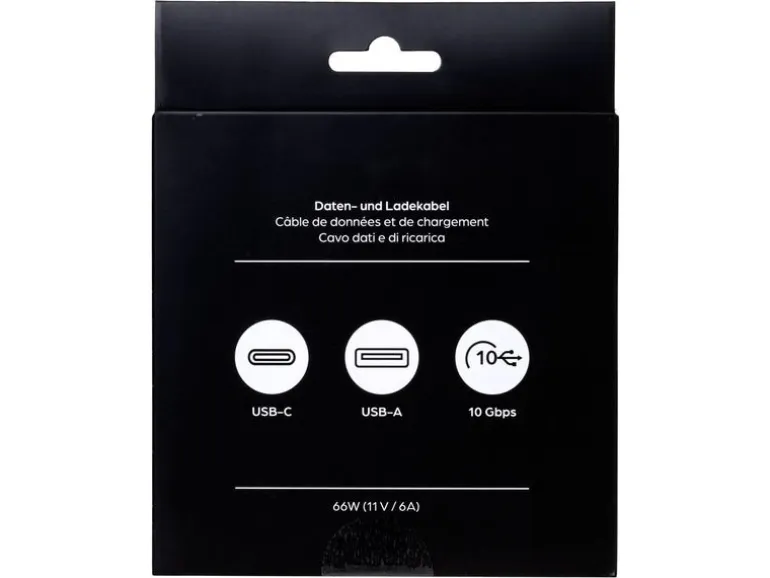 onit USB 3.1-Kabel 66 W, USB-A - USB-C, 2 m, Weiss