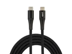 onit USB 3.0-Kabel 60 W, USB-C - USB-C, 2 m, Schwarz