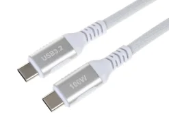 onit USB 3.1-Kabel 100 W, USB-C - USB-C, 1 m, Weiss