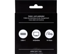onit USB 3.1-Kabel 100 W, USB-C - USB-C, 1 m, Weiss