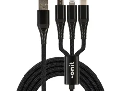 onit USB-Ladekabel USB-A - Lightning/USB-C/Micro-USB B, 1 m