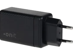 onit USB-Wandladegerät Dual QC4+ 65 W GaN Schwarz