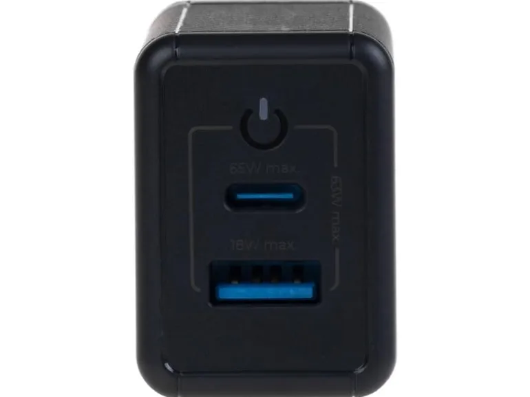 onit USB-Wandladegerät Dual QC4+ 65 W GaN Schwarz