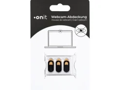 onit Webcam-Abdeckung Schwarz, 3 Stück
