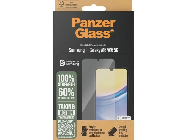 Panzerglass Displayschutz Ultra wide Fit Galaxy A16 / A16 5G