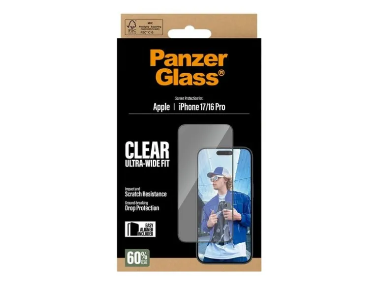 Panzerglass Displayschutz Ultra Wide Fit iPhone 17
