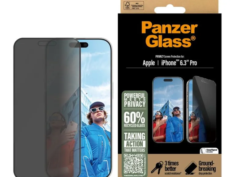 Panzerglass Displayschutz Ultra Wide Fit Privacy iPhone 16 Pro