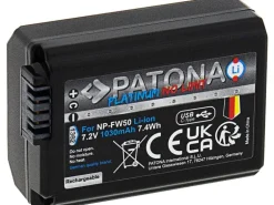 Patona Digitalkamera-Akku Platinum Akku für Sony NP-FW50 NEX.3