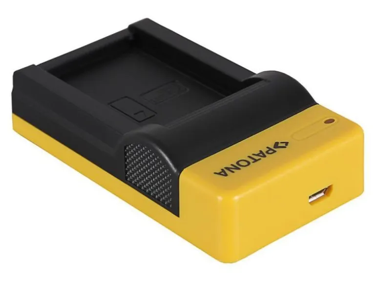 Patona Ladegerät Slim Micro-USB zu Canon LP-E12 EOS M