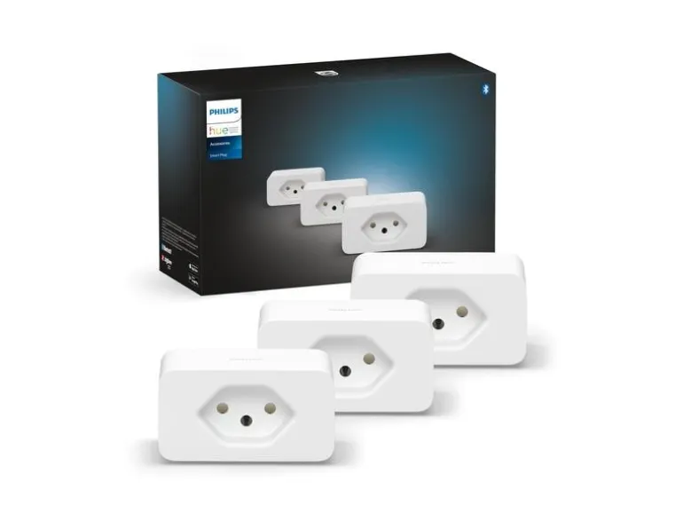 Philips Hue Zubehör Smart Plug Steckdose 3er Set CH Weiss, Bluetooth