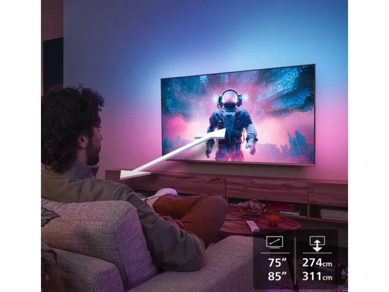 Philips TV 75PUS8500/12 75" 4K Ambilight TV, 2025