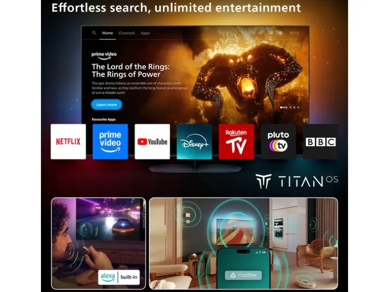 Philips TV 85PUS8500/12 85" 4K Ambilight TV, 2025
