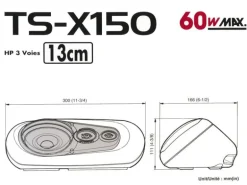 Pioneer 3-Weg Lautsprecher TS-X150