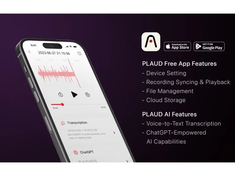 Plaud Diktiergerät Note AI Voice Recorder Gold