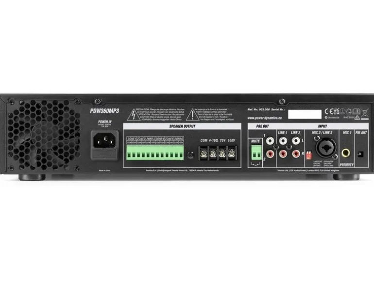 Power Dynamics Verstärker Pro PDW360 Mpx3