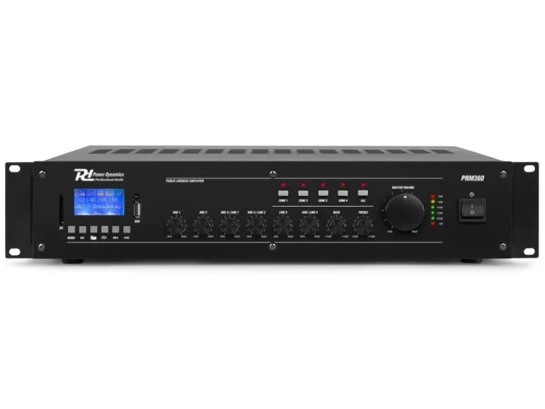 Power Dynamics Verstärker Pro PRM360 4-Zonen Mischer