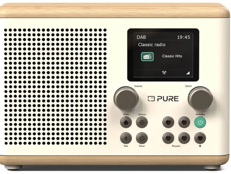 Pure DAB+ Radio Classic H4 Eiche/Weiss