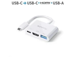 PureLink iSeries Multiport Adapter IS270 USB-C - HDMI & USB-A3.1, weiss