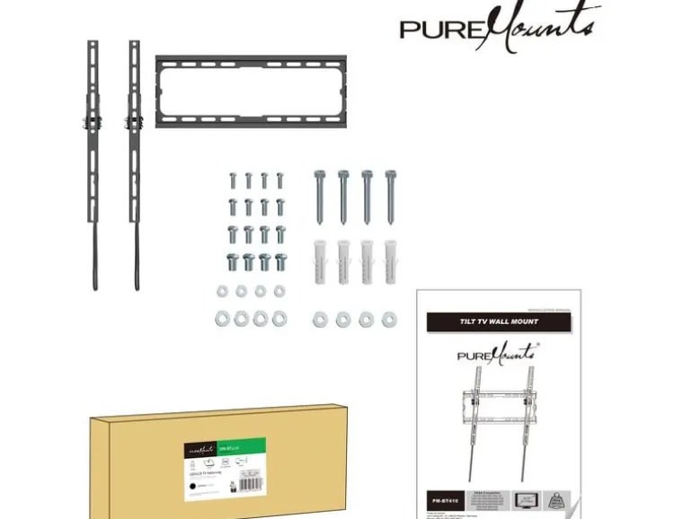 PureMounts Wandhalterung PM-BT410 Schwarz