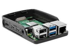 Raspberry Pi Gehäuse für Raspberry Pi 4 Model B Grau/Schwarz