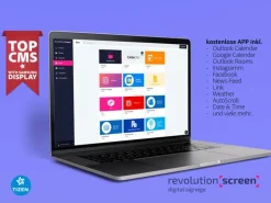 revolutionSCREEN Digital Signage Software revolutionScreen Enterprise 1 Jahr