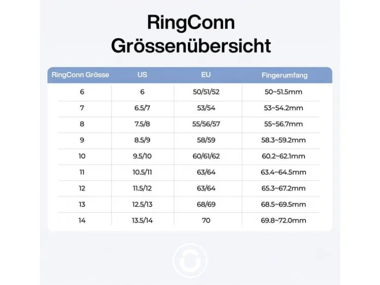 RingConn Smart Ring Gen 2 Air Grösse 6 Gold