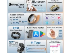 RingConn Smart Ring Gen3, Gr.11 Schwarz