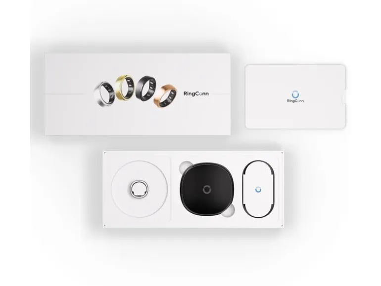 RingConn Smart Ring Gen 2, Grösse 14 - Moonlight Silver