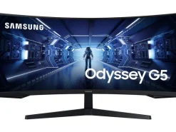 Samsung Monitor Odyssey G5 LC34G55TWWPXEN 34 ", 3440 x 1440 (UWQHD)