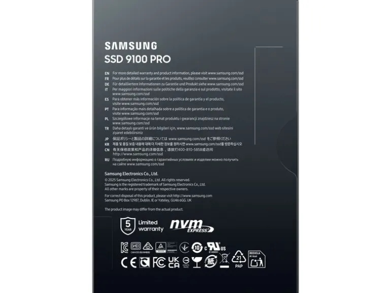Samsung SSD 9100 PRO M.2 2280 NVMe 2000 GB