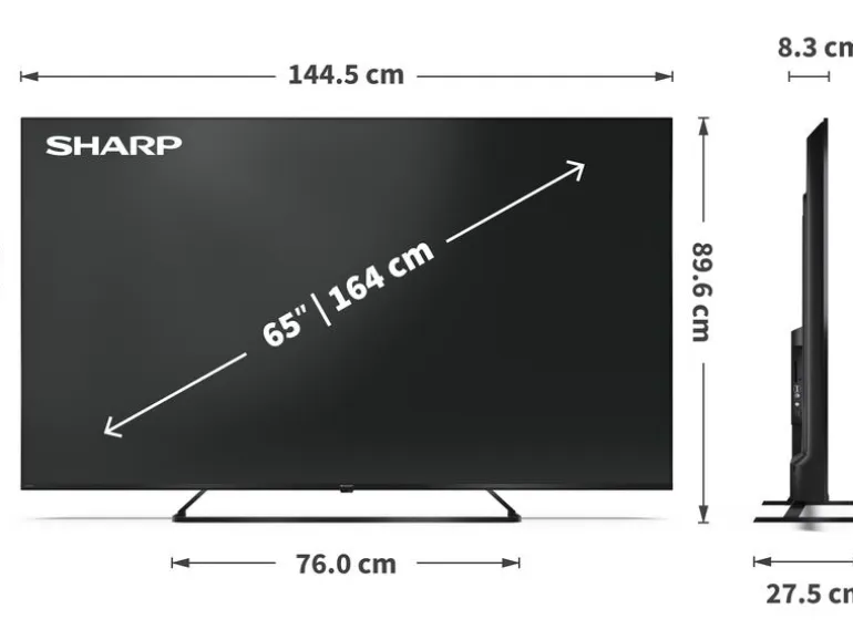 Sharp TV 65HP6265E 65", 3840 x 2160 (Ultra HD 4K), QLED
