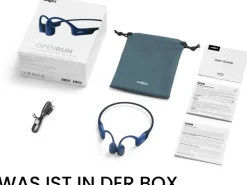 Shokz Bone Conduction Kopfhörer OpenRun USB-C Blau