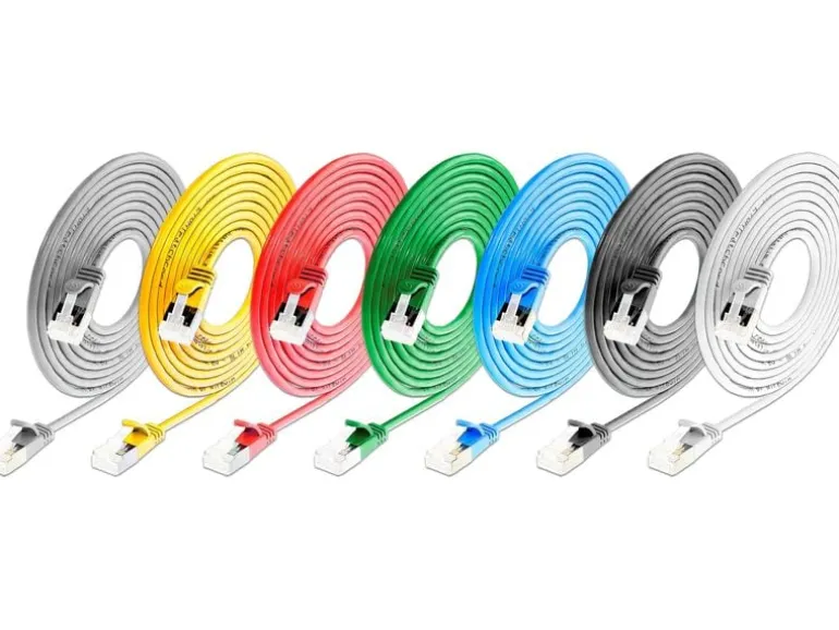 SLIM KAT6A 10 Gigabit Lightpatchkabel rund,U/FTP,Ø 3.8 mm,schwarz