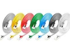 SLIM KAT6A 10 Gigabit Lightpatchkabel rund, U/FTP, Ø 3.8 mm, grau