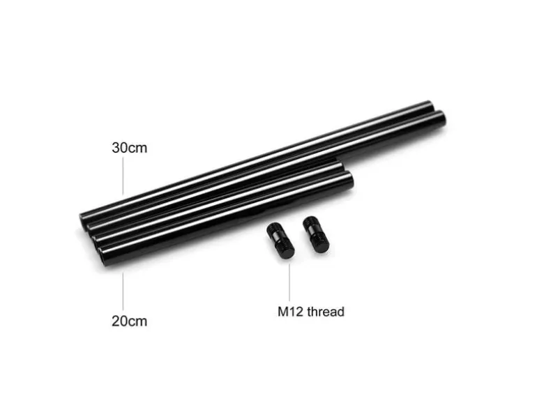 Smallrig 15 mm Aluminium Rod (4 Stück) inkl. Rod-Schrauben (M12)