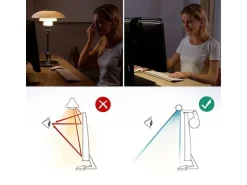 4smarts Monitorlampe LightBar Silber